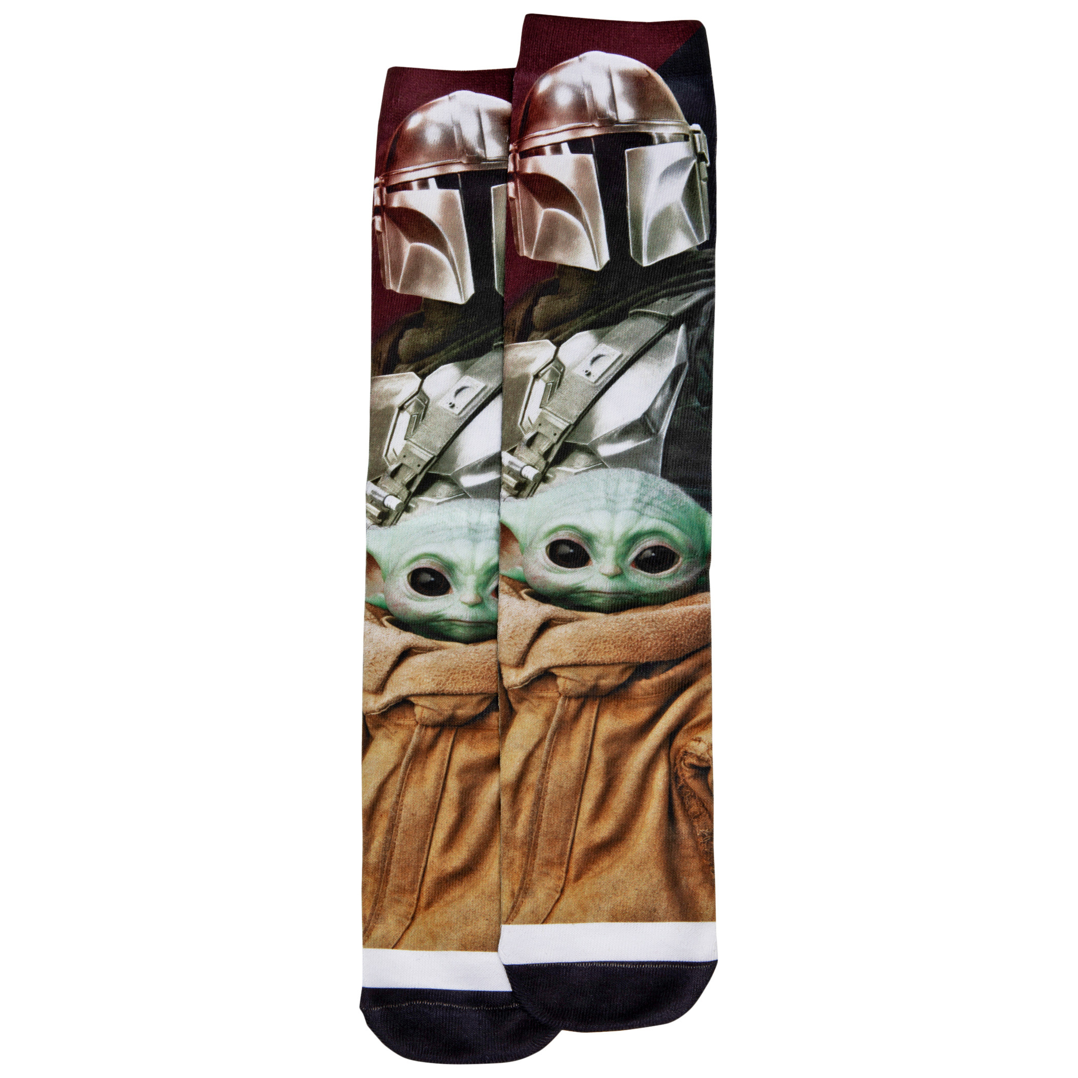 Star Wars The Mandalorian and The Child Grogu Sublimated Crew Socks